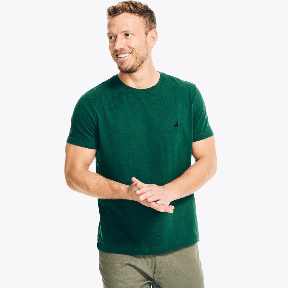 Nautica Men's Solid Crewneck T-Shirt New With Tags Size Large
